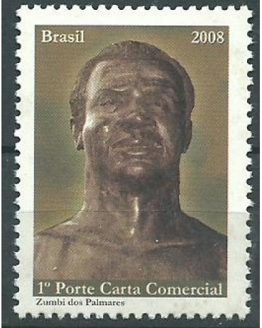 C2743/2008 ZUMBI DOS PALMARES HERÓI NACIONAL 2008 MINT 8994